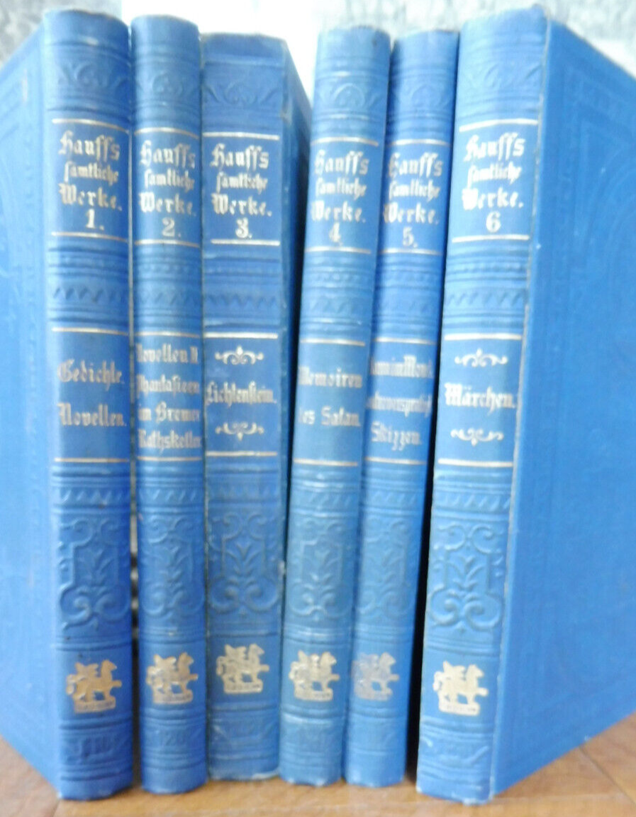 Wilhelm Hauff fämlische Werke 6 vol.