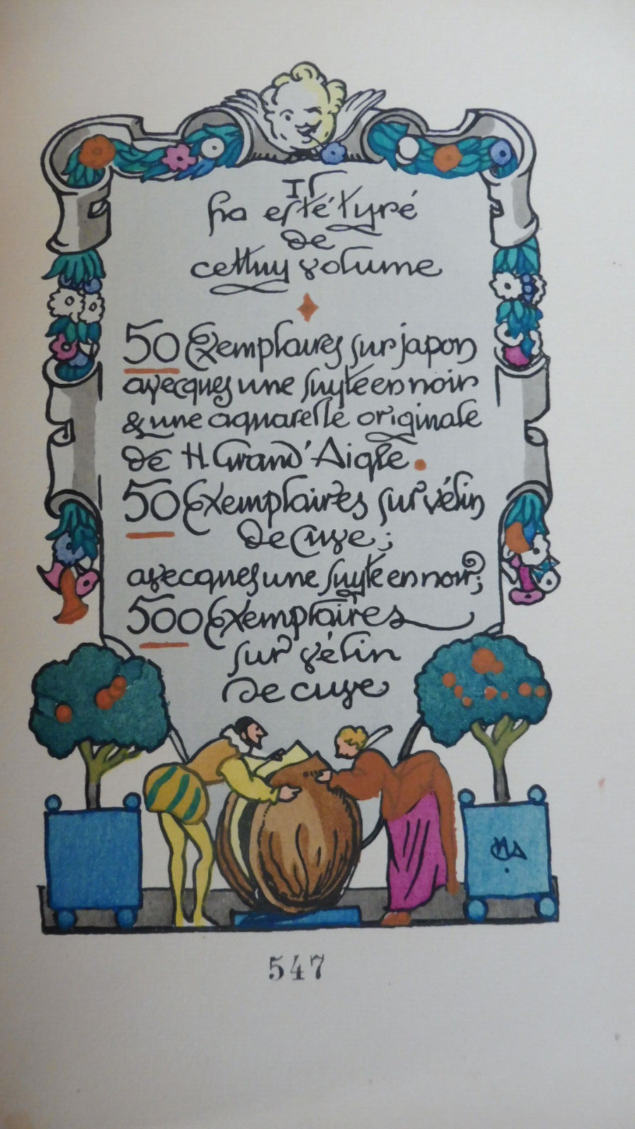Le Dangier d'être trop cocquebin (Balzac) 1925 illus. Grand D'Aigle VELIN