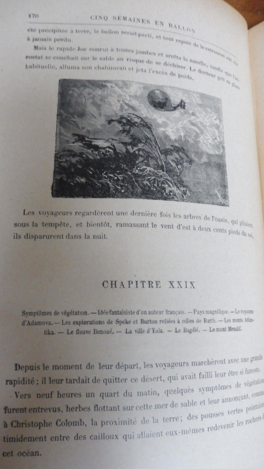 Cinq semaines en ballon (Jules Verne) s.d. illus. Riou et Montaut