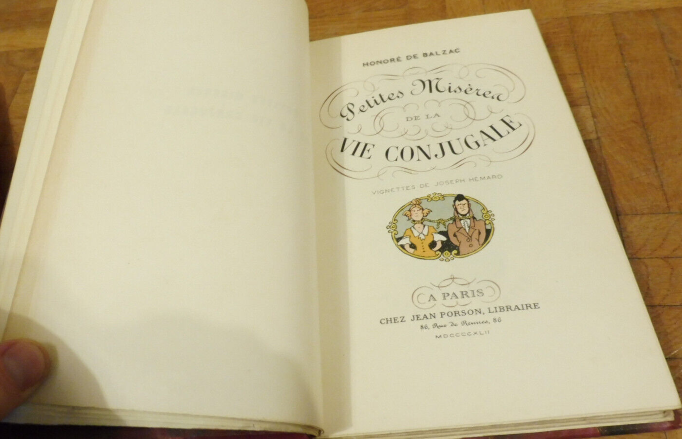 Petites misères de la vie conjugale (Balzac) 1942 illus. Hémard NUMEROTE VELIN