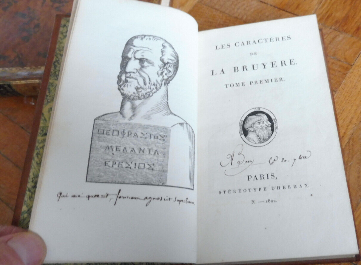 Oeuvres de La Bruyère 1802 3/3