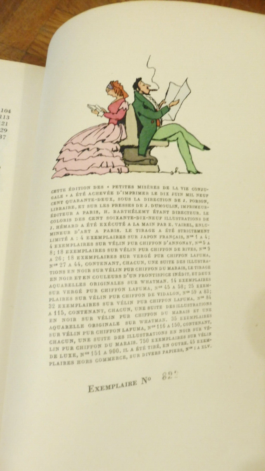 Petites misères de la vie conjugale (Balzac) 1942 illus. Hémard NUMEROTE VELIN