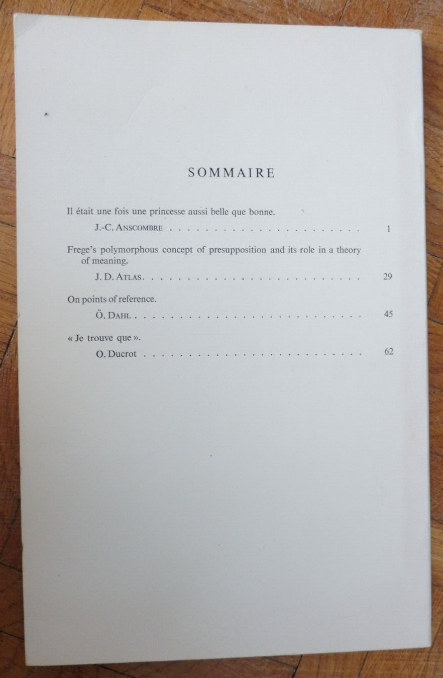 Semantikos n°1 1975