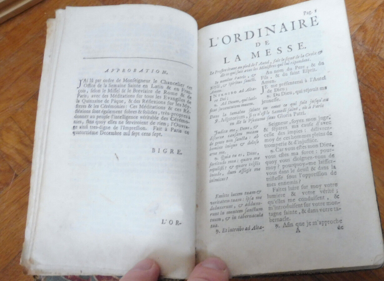 L'Office de la semaine Sainte 1715