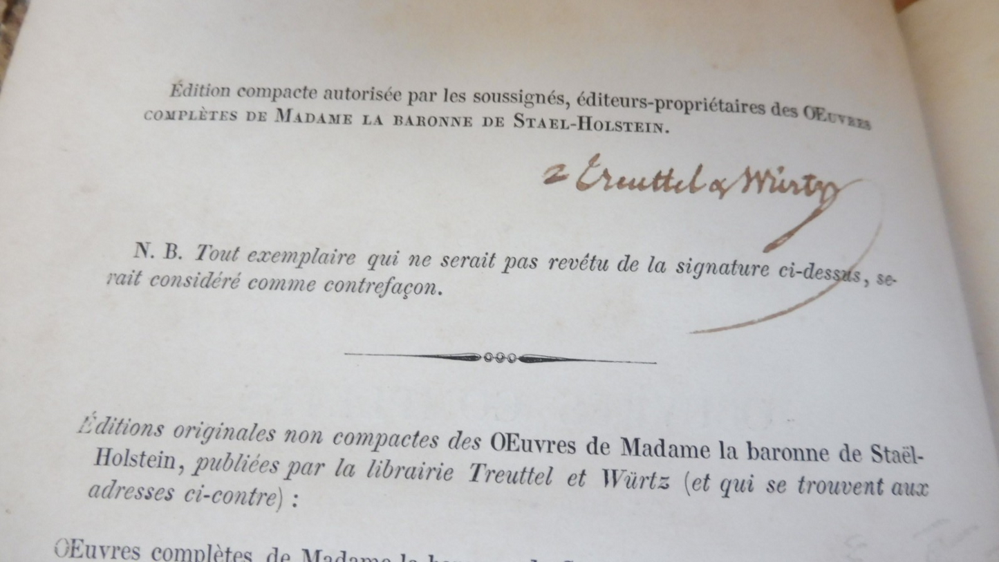 Oeuvres complètes de Madame la baronne de Staël-Holstein 1836 3/3