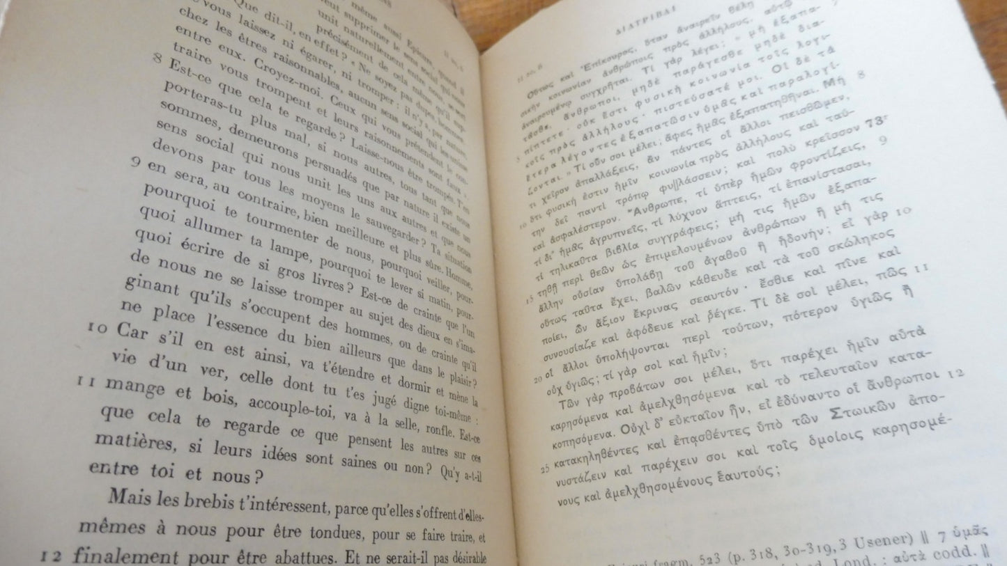 Entretiens d'Epictète 1949 2 vol.
