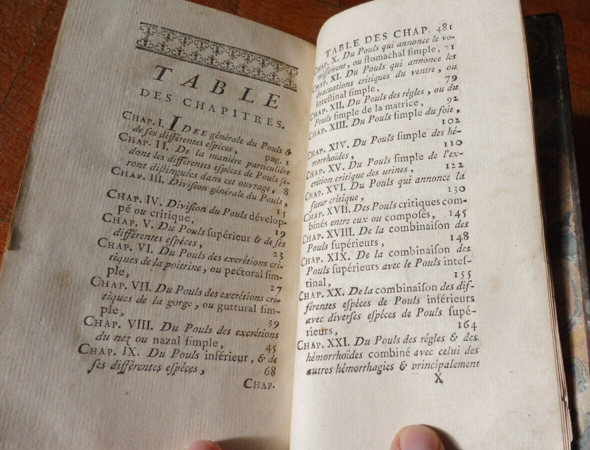 Recherches sur le pouls (Théophile de Bordeu) 1761 MEDECINE