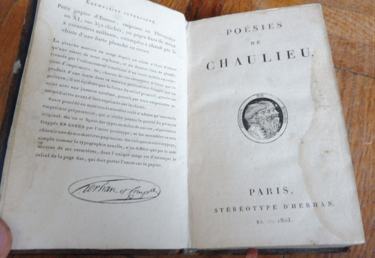 Poésies de Chaulieu (Guillaume Amfrye de Chaulieu) 1803