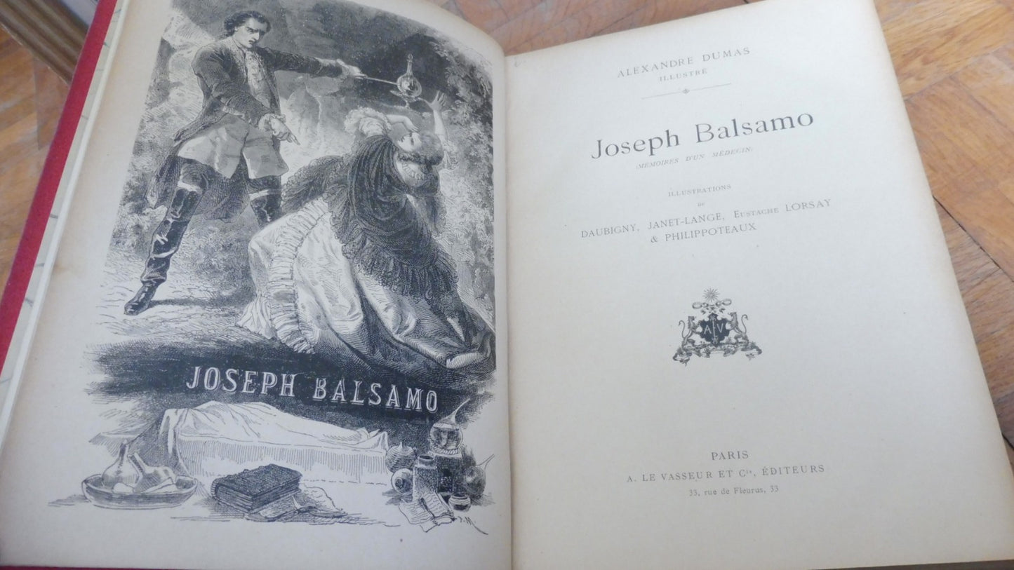 Jospeh Balsamo. Le collier de la Reine (Dumas) s.d. Illus. D'Aubigny...