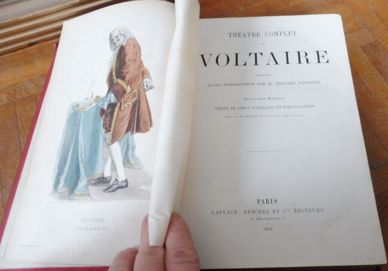 Théâtre complet de Voltaire 1874 illus. Geffroy