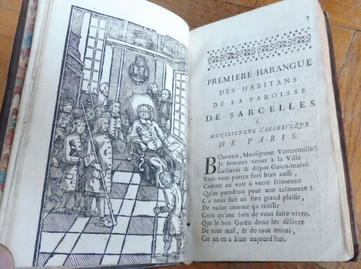 Les Deux harangues aux habitants de Sarcelle + Philotanus (Nicolas Jouin) 1731