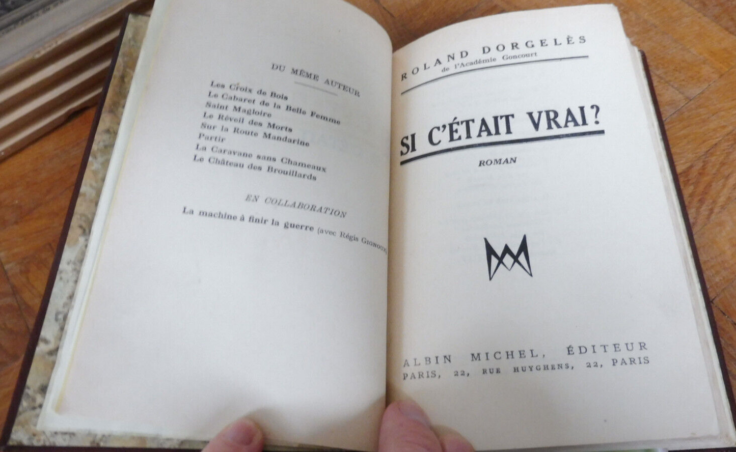 Et si c'était vrai ? (Roland Dorgelès) s.d.