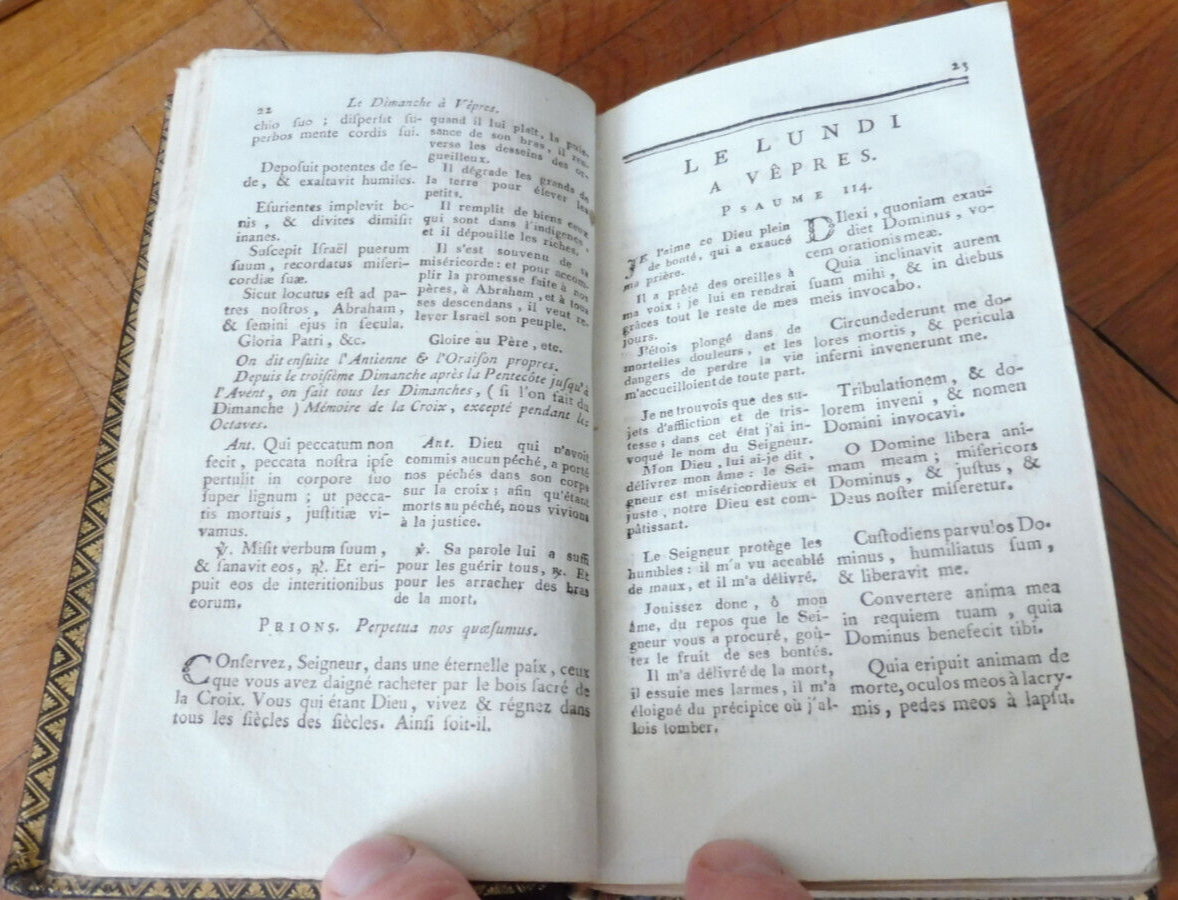 Nouveau livre paroissial à l'usage de Sens. Office du soir 1792