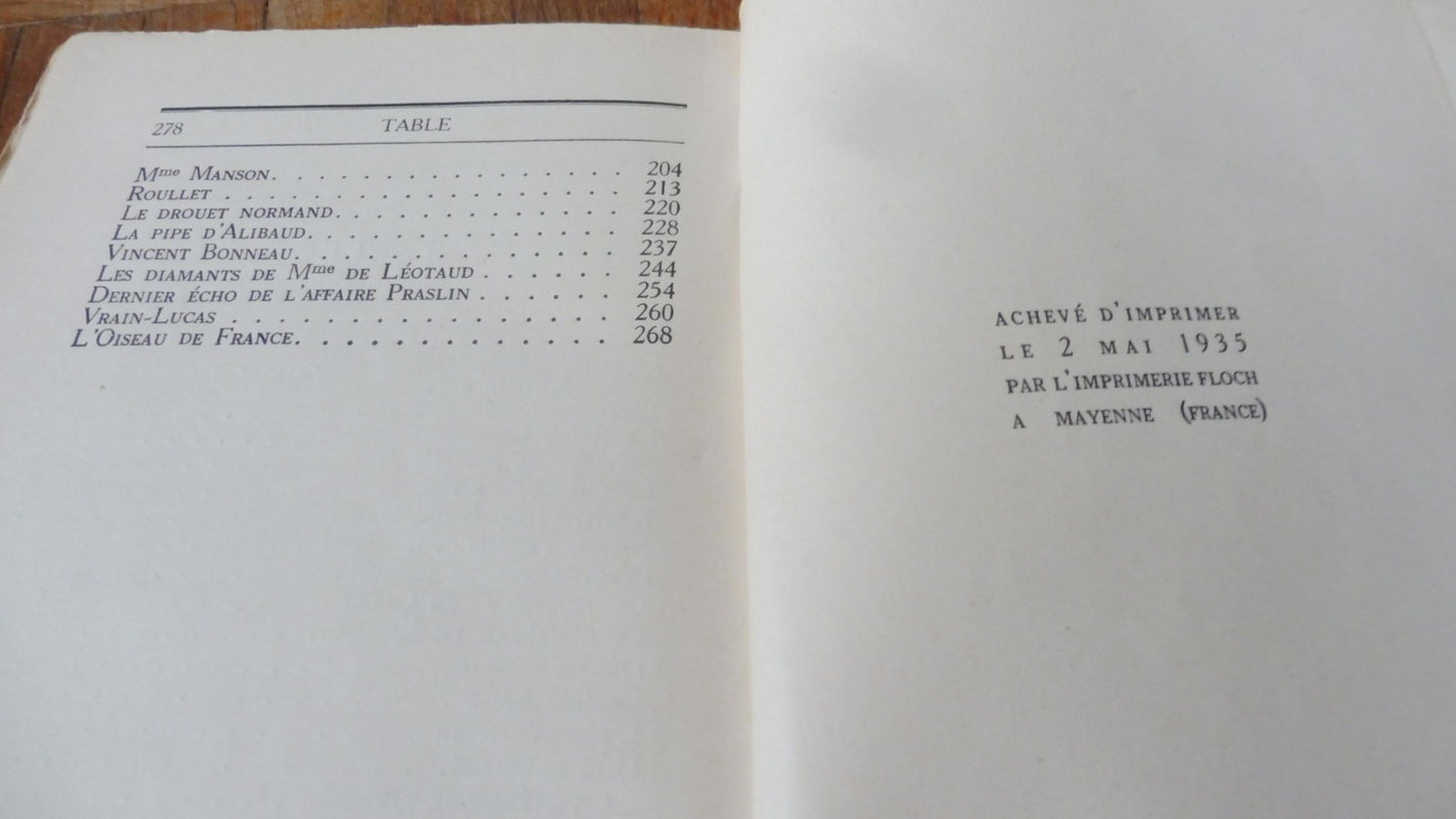 Dossiers de police (G. Lenotre) 1935
