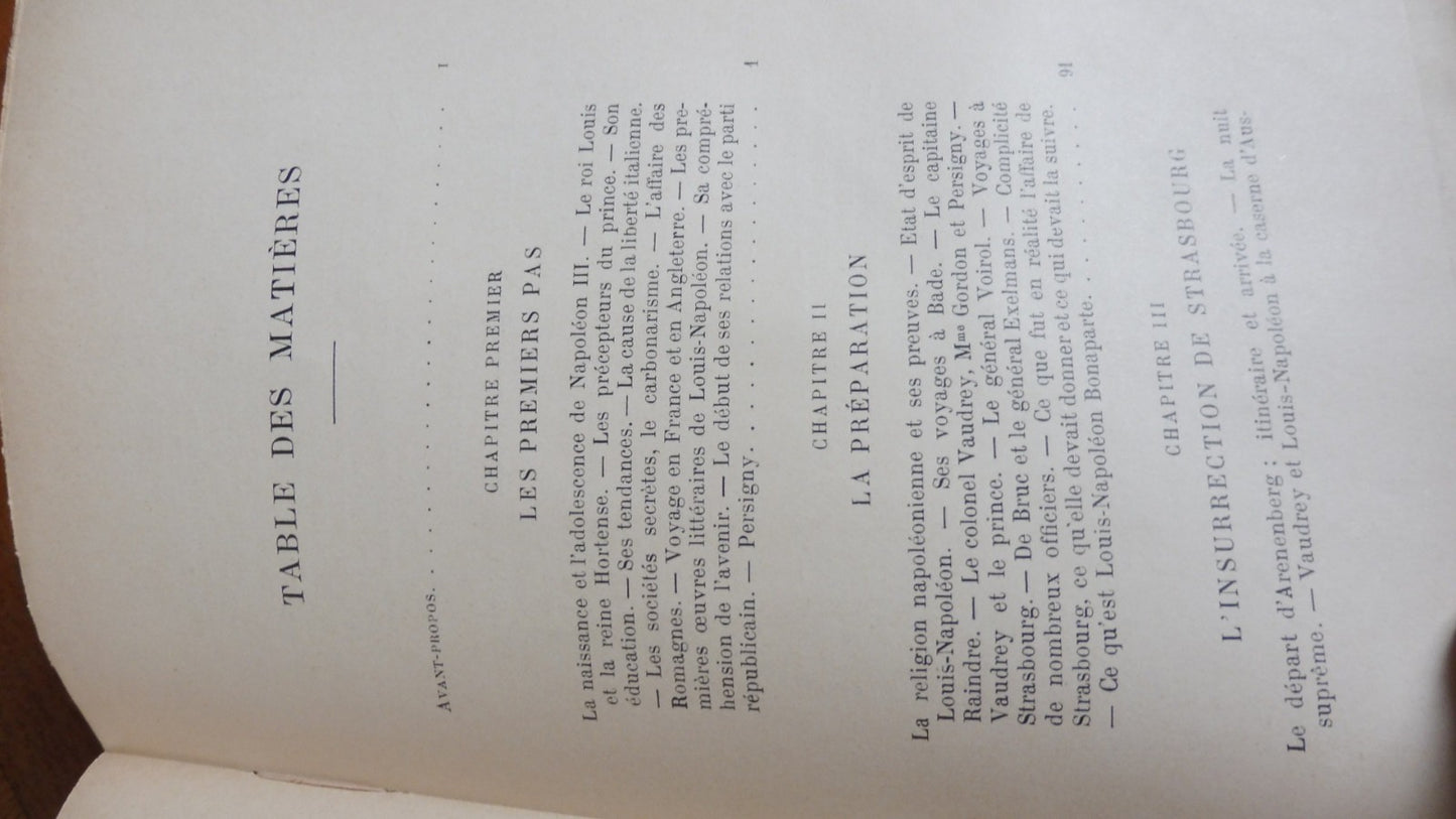 Les Trois coups d'état de Louis-Napoléon Bonaparte (A. Lebey) s.d. ENVOI