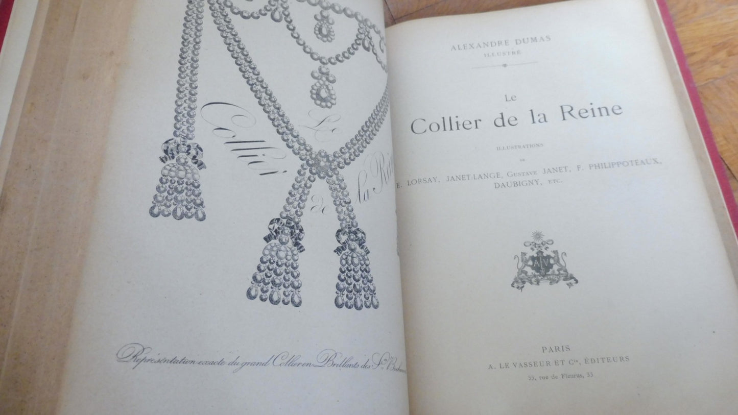 Jospeh Balsamo. Le collier de la Reine (Dumas) s.d. Illus. D'Aubigny...