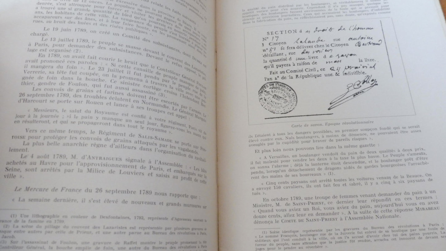 Histoire du rationnement alimentaire (Forien de Rochesnard) 1949