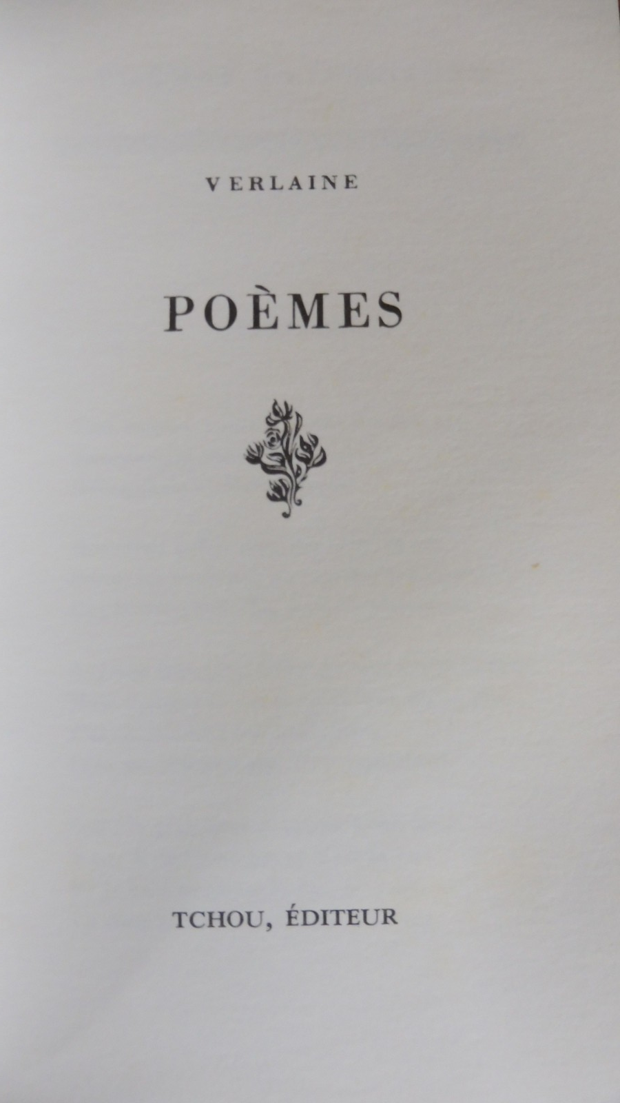 Lot 10 volumes de poésie (Baudelaire, Verlaine, Chamfort...)