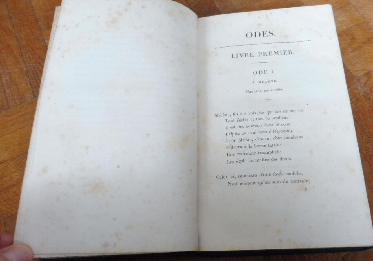 Odes, épodes et poème séculaire d'Horace 1823