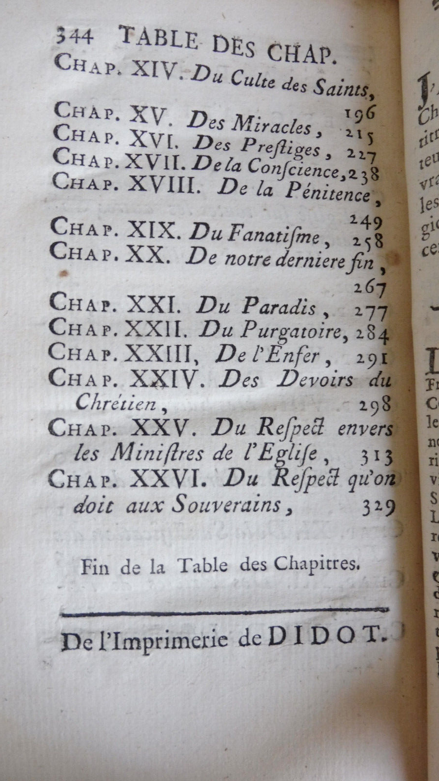 Le Langage de la religion (Caraccioli) 1763