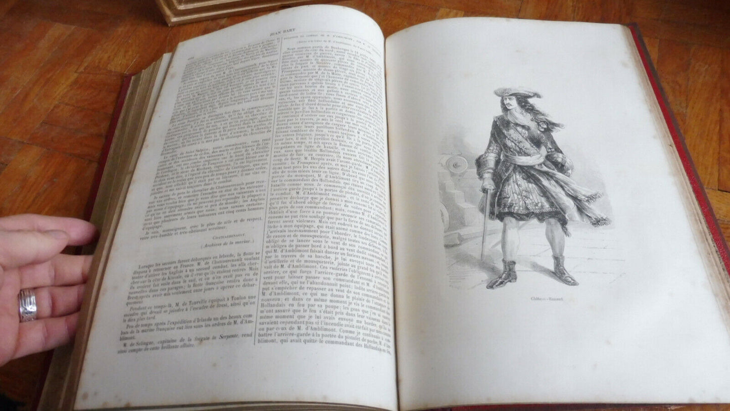 Jean Bart et Louis XIV (Eugène Sue) 1851 illus. Beaucé