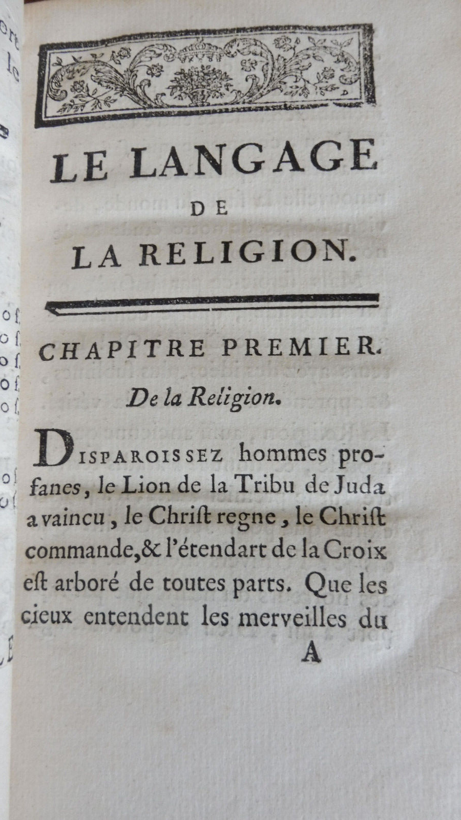 Le Langage de la religion (Caraccioli) 1763