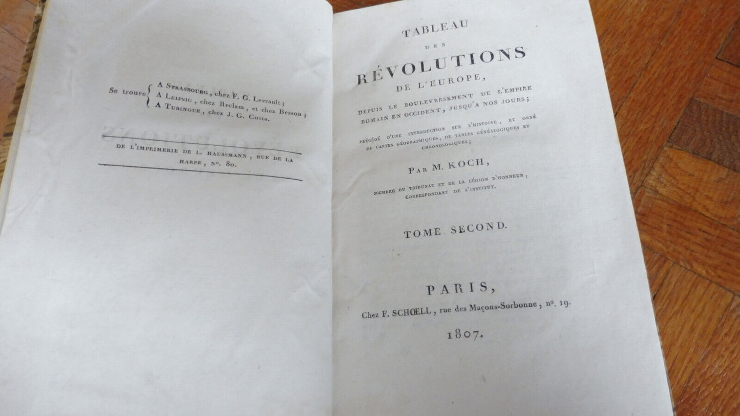 Tableau des révolutions de l'Europe (Koch) 1807 3/3