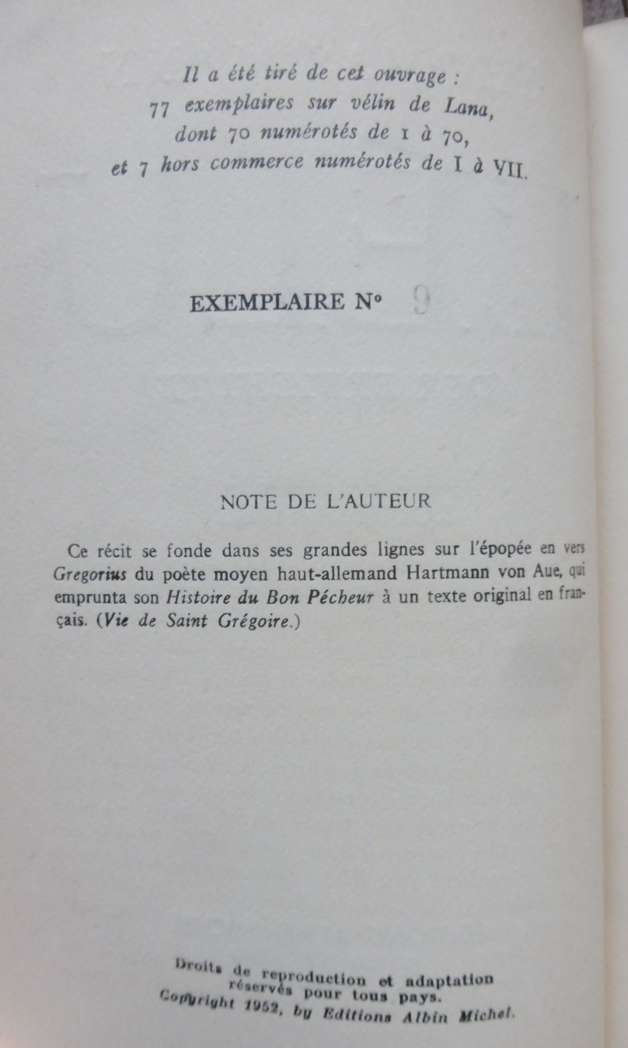 L'Elu (Thomas Mann) 1981 EO