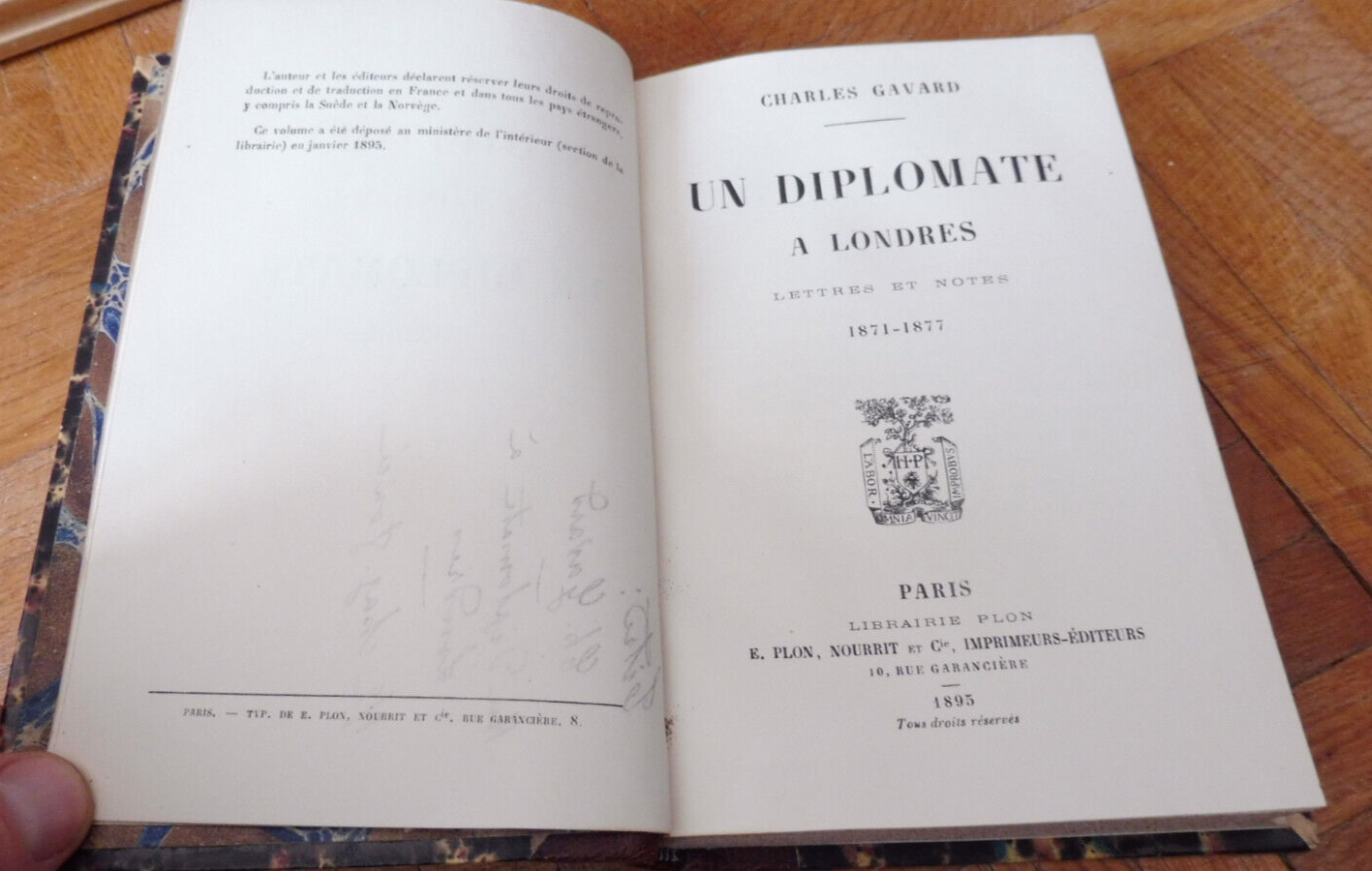 Un diplomate à Londres. 1871-1877 (Charles Gavard) 1895