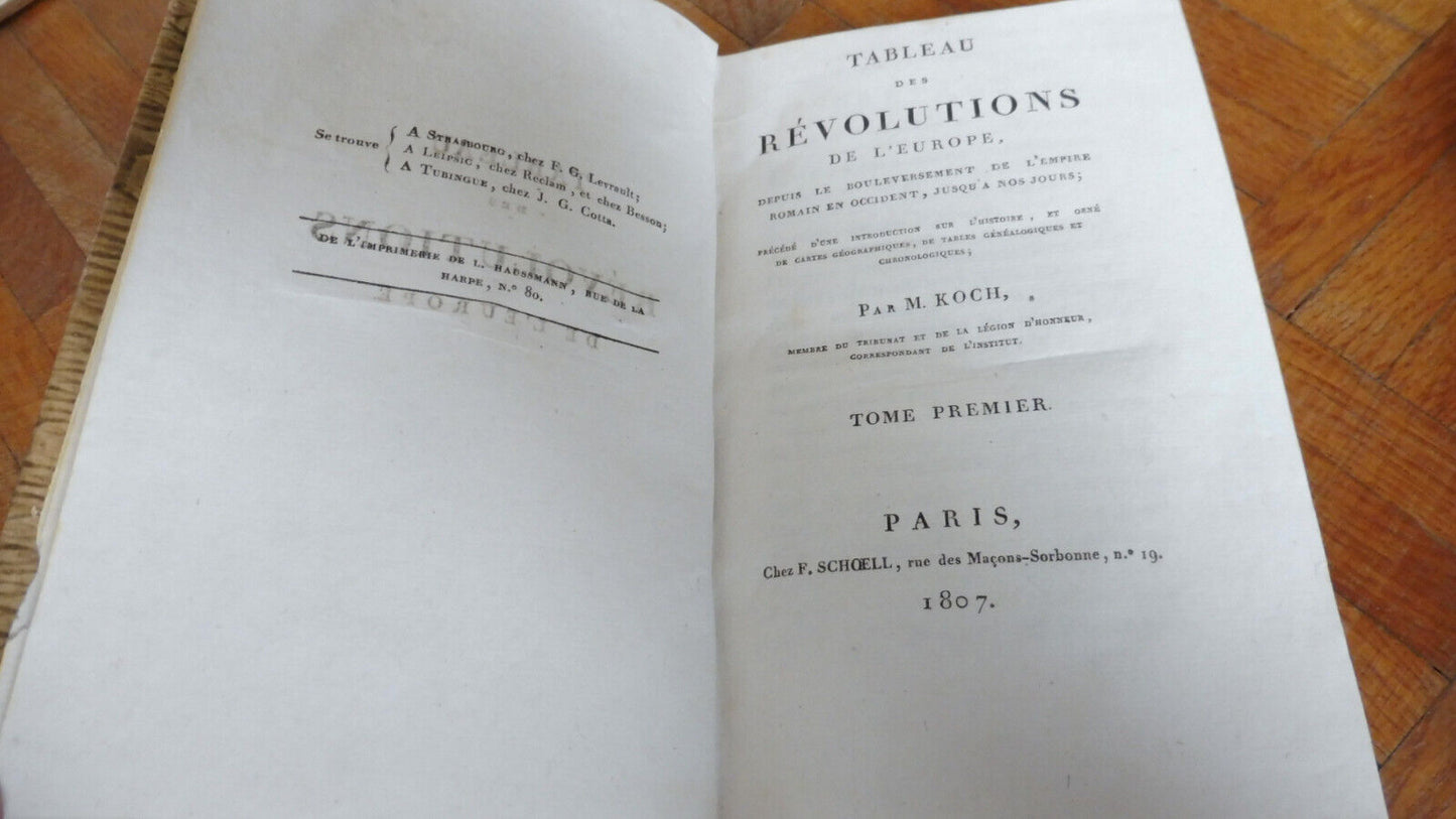 Tableau des révolutions de l'Europe (Koch) 1807 3/3