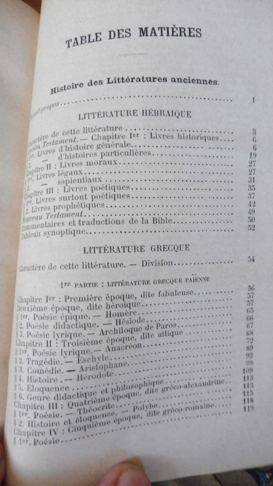 Histoire des littératures anciennes et modernes 1882