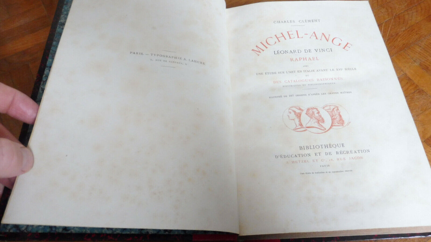 Michel-Ange, de Vinci, Raphael (Charles Clément) s.d.