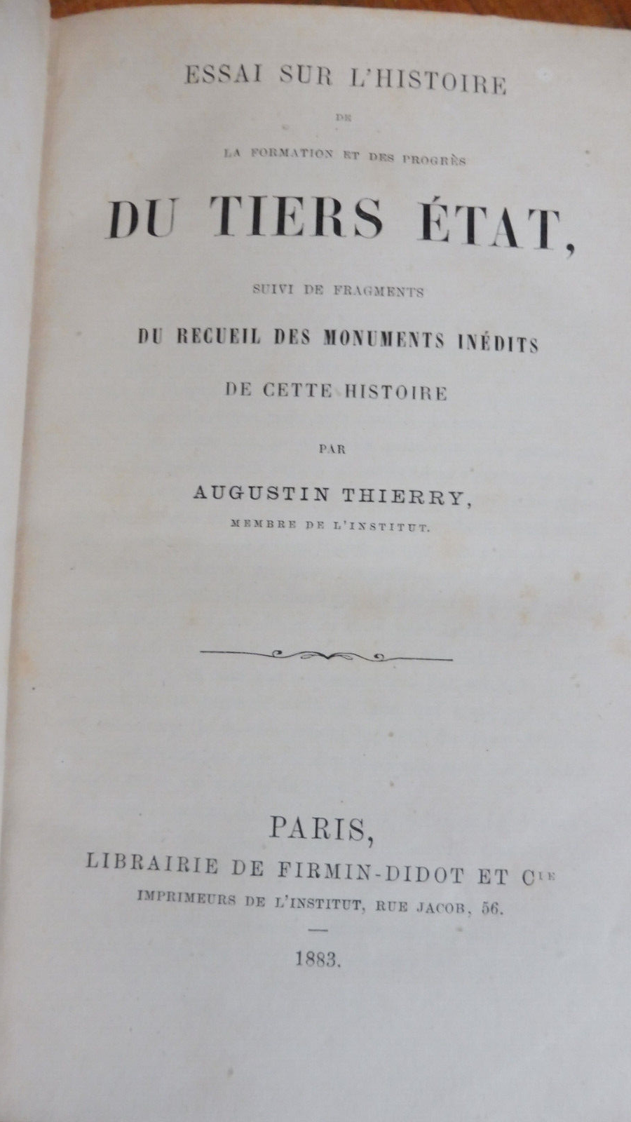 Histoire du Tiers Etat (Augustin Thierry) 1883