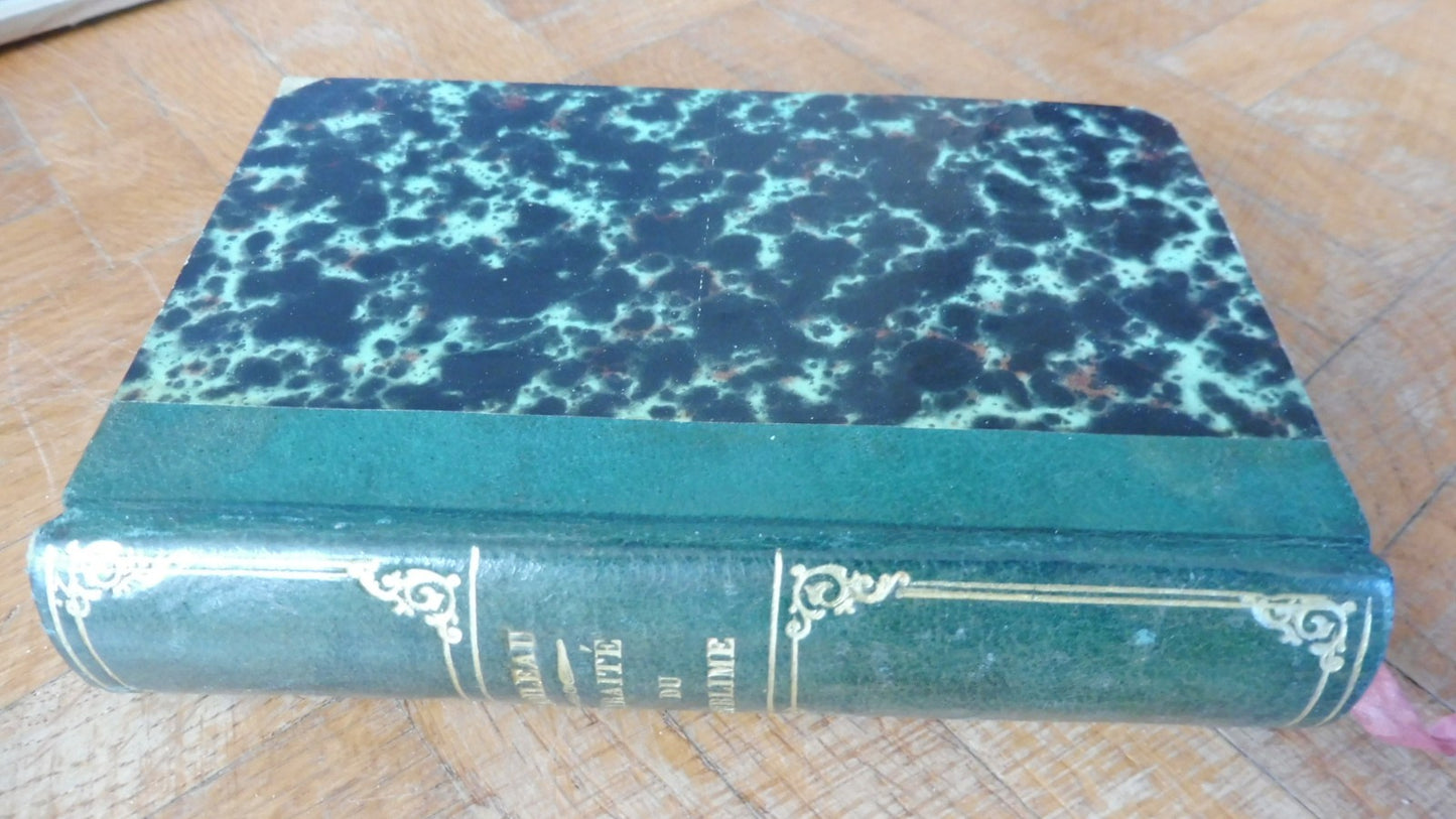 Traité du sublime + La Rochefoucauld (Boileau trad.) 1835 2 t. en 1 vol.