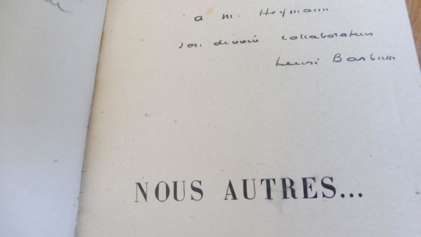Nous autres... (Henri Barbusse) 1914 EO ENVOI