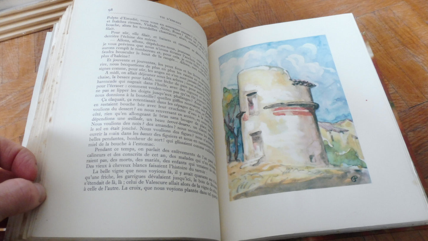Vie d'Enfant. Le Valet de ferme (Alphonse Daudet) 1929 illus. Girieud