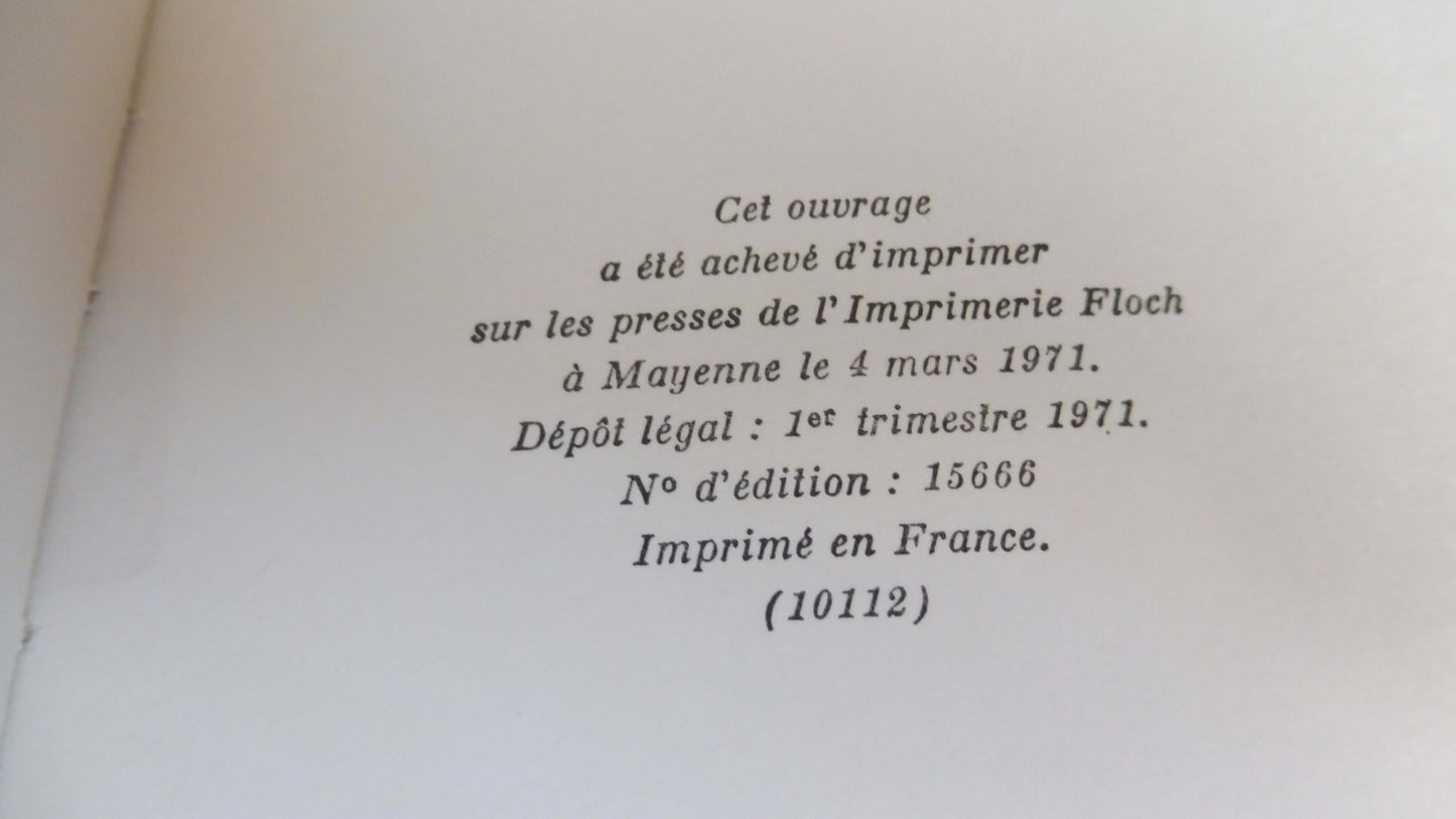 Les Chênes qu'on abat (André Malraux) 1971 EO