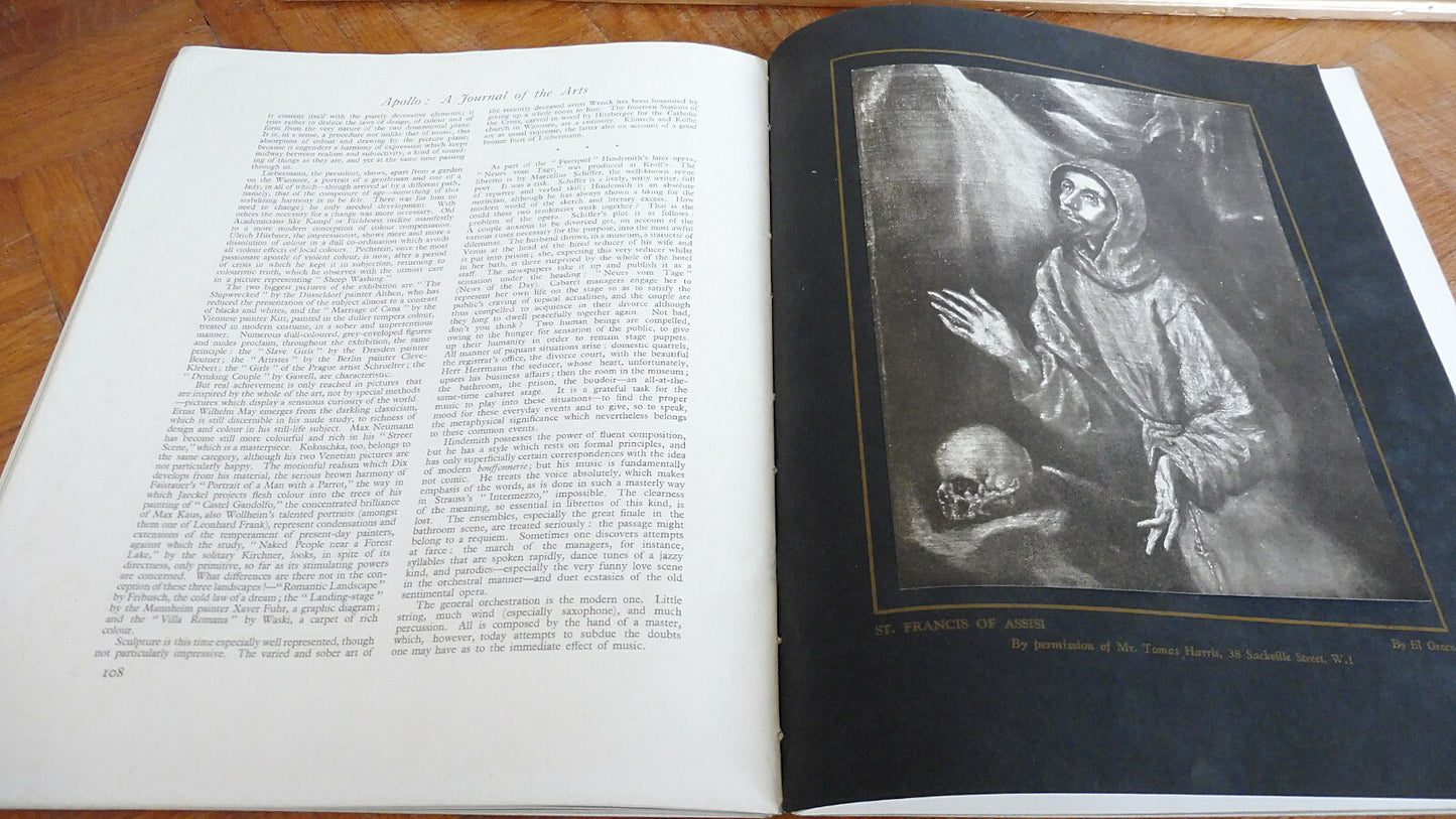 Apollo. A journal of the arts. Vol. X. N°56 august 1929