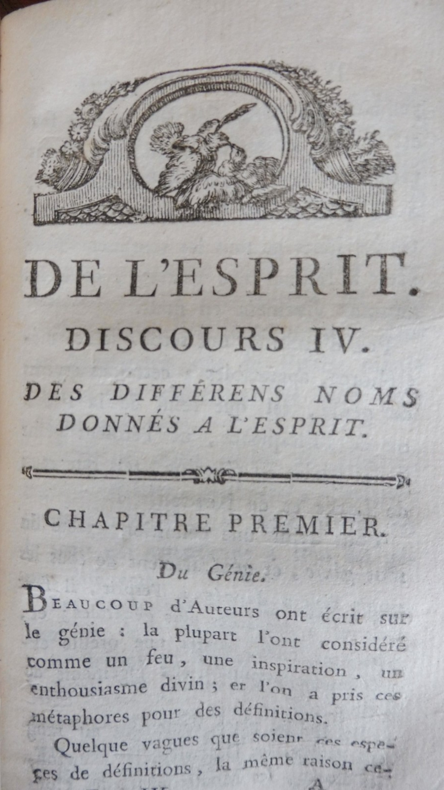 De l'esprit (Helvétius) 1793 PHILOSOPHIE MATERIALISME