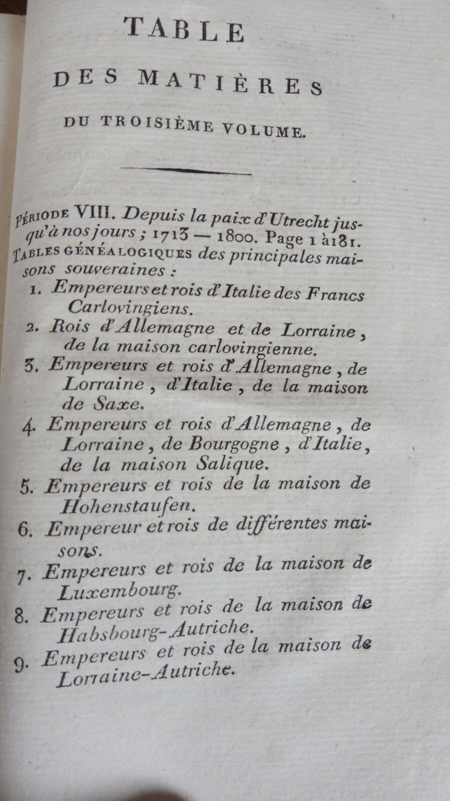 Tableau des révolutions de l'Europe (Koch) 1807 3/3