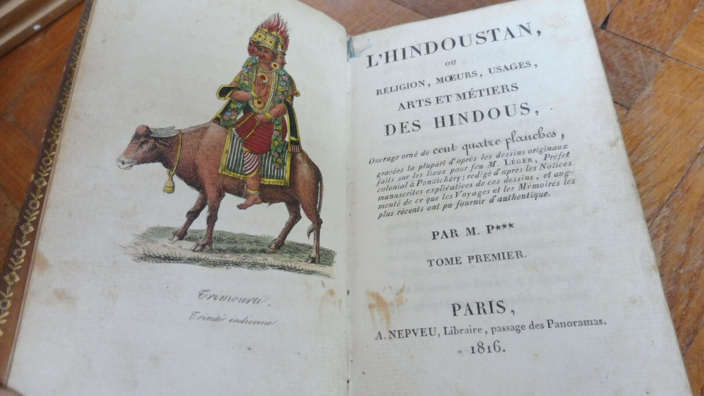 L'Hindoustan, religions, moeurs, usages t. 1 (Pannelier) 1816