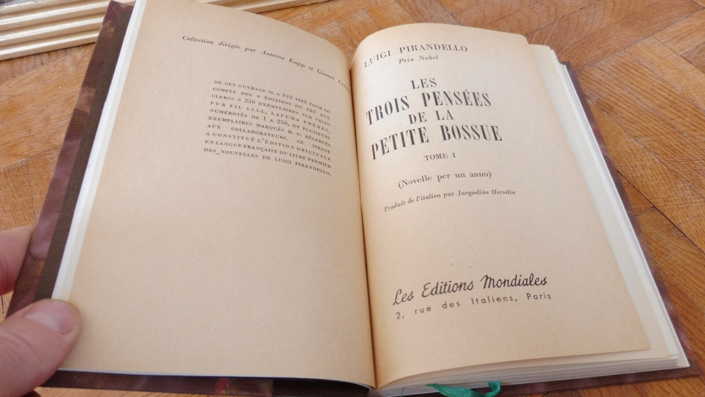 Les Trois pensées de la petite bossue (Luigi Pirandello) 1947