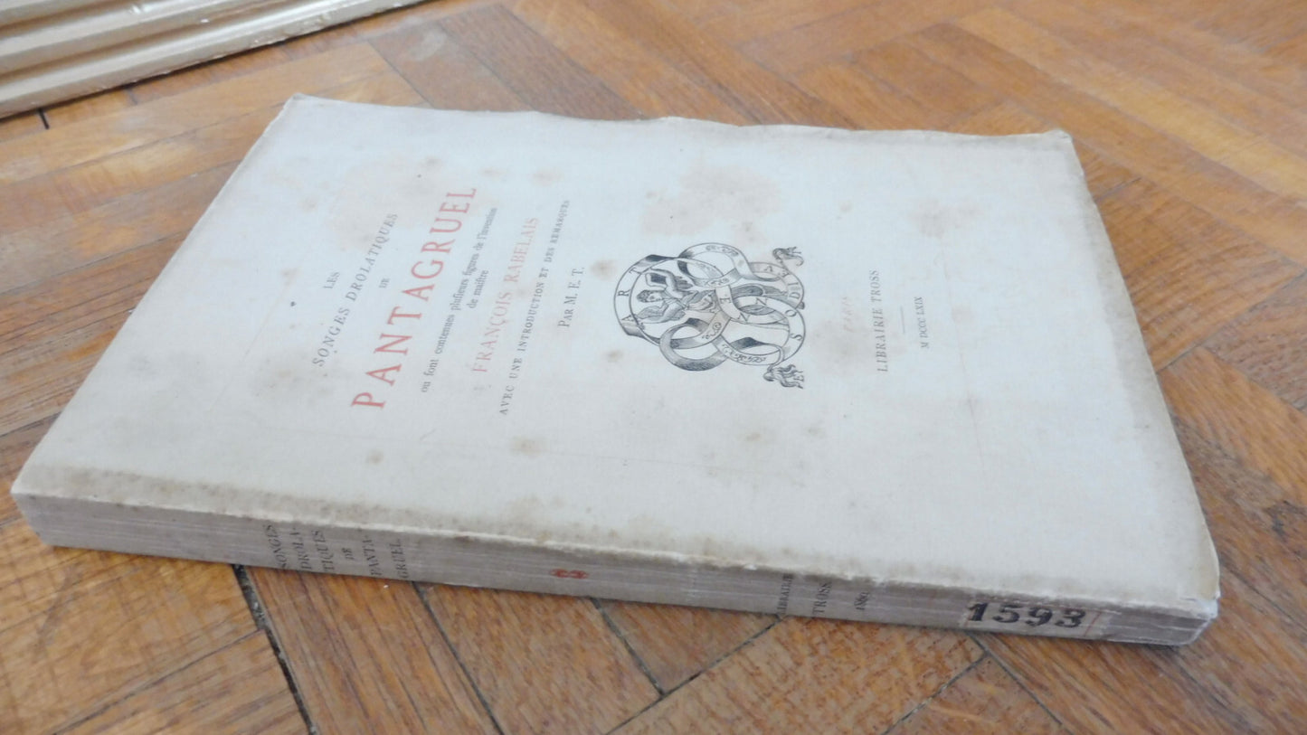 Les Songes drôlatiques de Pantagruel (Rabelais) 1869