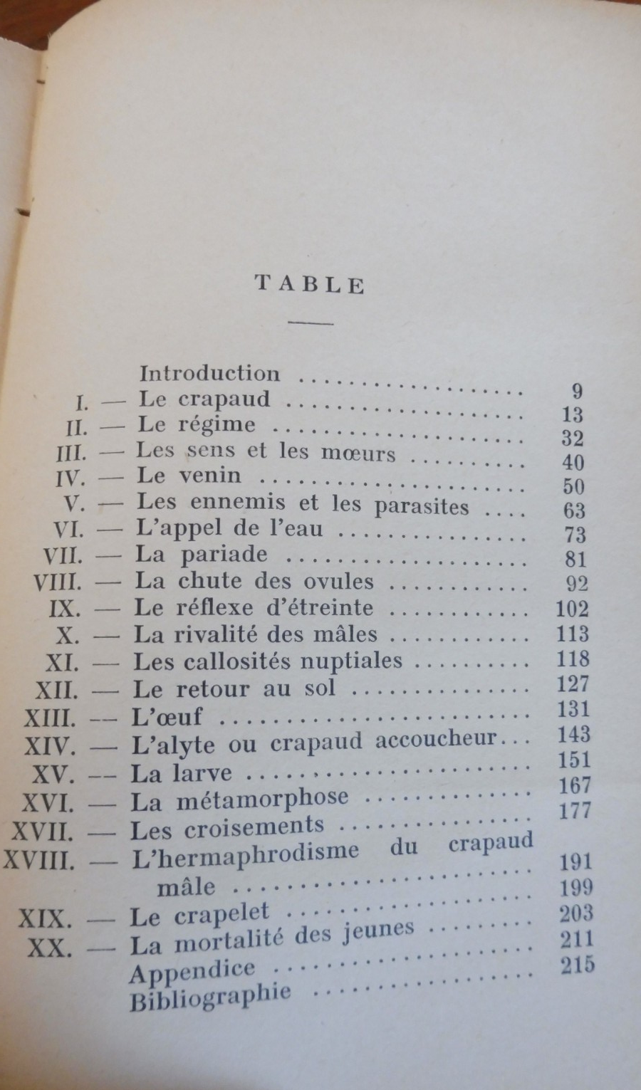 La Vie des crapauds (Jean Rostand) 1933