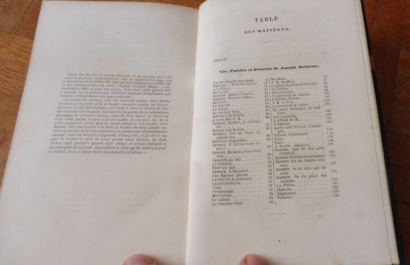 Poésies complètes de Sainte-Beuve 1845