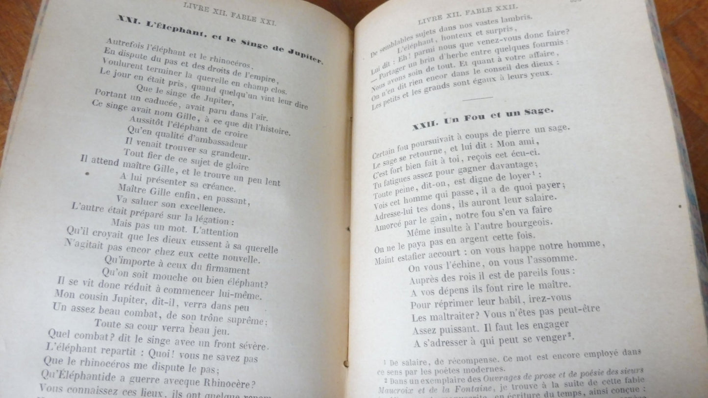 Fables et oeuvres de La Fontaine s.d.