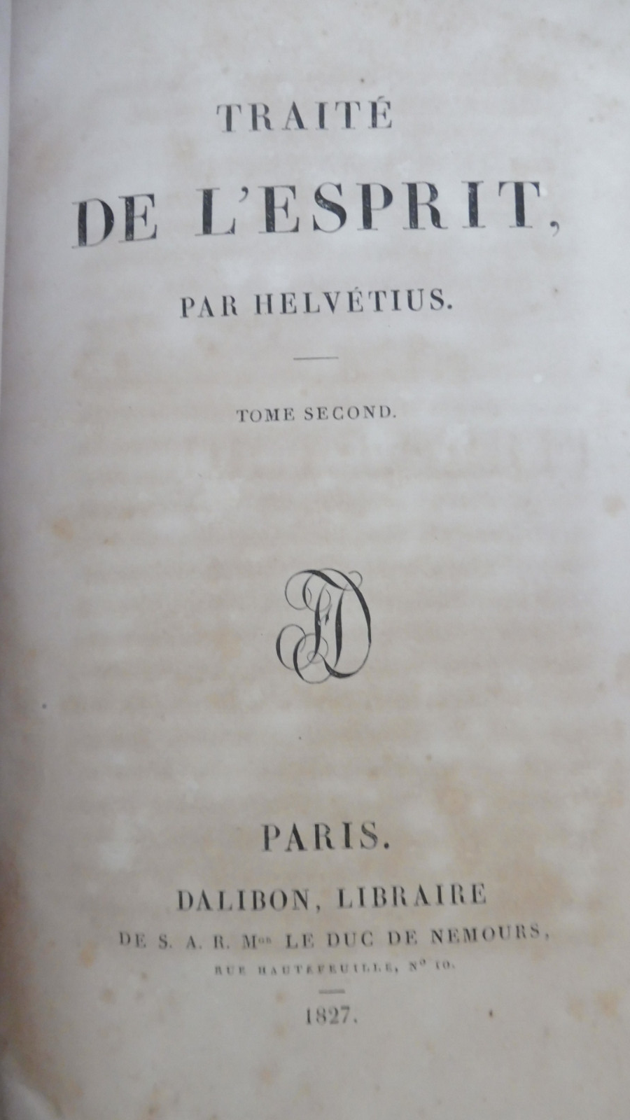 De l'Esprit (Helvétius) 1827 2/2