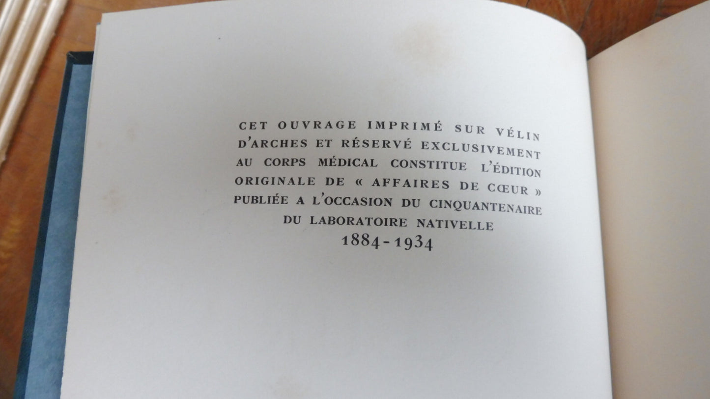 Affaires de coeur (Hermant, Bonnard, Colette, Morand) 1934 illus. David...