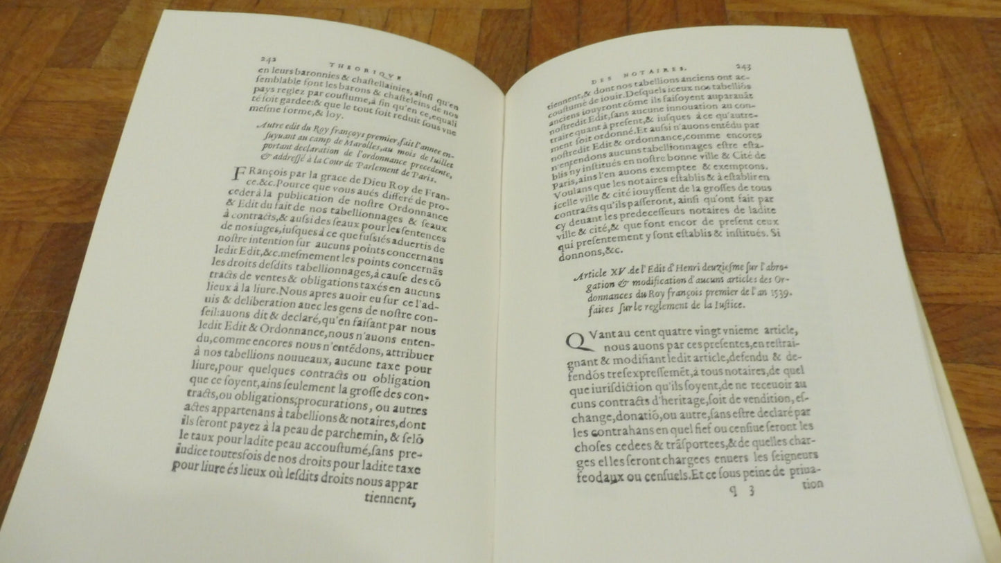 Théorique de l'art des notaires 1974 NUMEROTE ENVOI de Raymond Herment