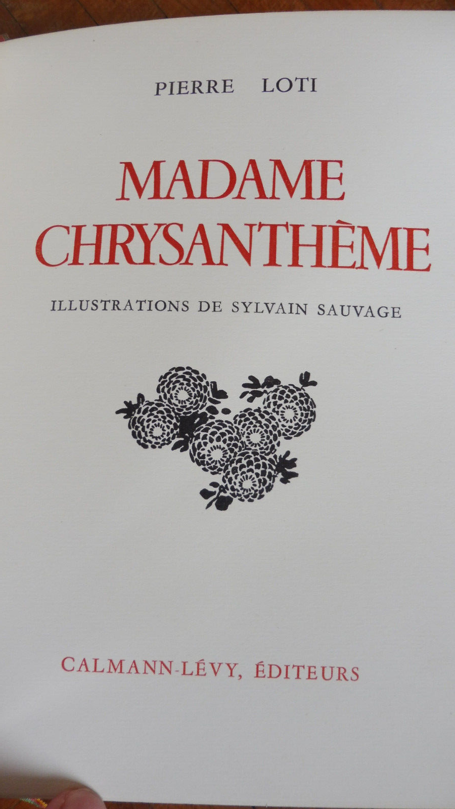 Madame Chrysanthème (Pierre Loti) s.d. illus. Sauvage
